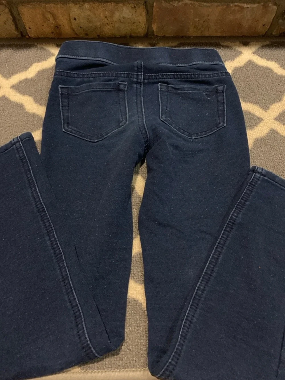 Justice 8 slim pull on leggings denim jeans